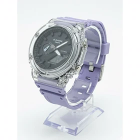 ساعت طرح جی شاک 2100 صفحه شفاف بنفش