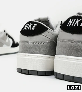 کفش کتانی مردانه طوسی مشکی سفید نایک NIKE SB