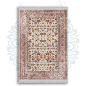 فرشینه از جنس پارچه هازان مخمل ترک طرح گلیم برند دفه کد DDGG 164