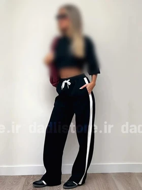 شلوار بگ تیپ دورس بغل نوار