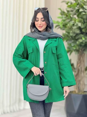 مانتو دو جیب پاکتی لادن