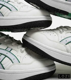 کفش کتانی مردانه سفید سبز ASICS TIGER RUNNER II