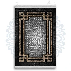فرشینه از جنس پارچه هازان مخمل ترک طرح کلاسیک برند دفه کد DK 39