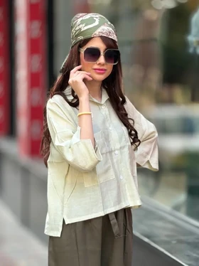 شومیز شیشه ای باکسی