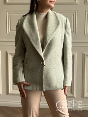 کت موهر یقه برگی یراق دار