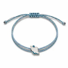 دستبند نقره میناکاری نقشه ایران سه بعدی
