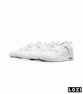 کتانی ساق‌دار مردانه سفید Nike air jordan 4