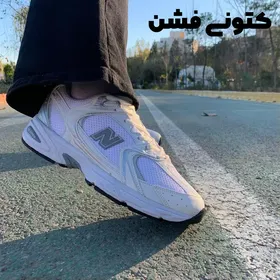 کتانی نیوبالانس 530 سفید طوسی