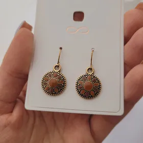 گوشواره آویز طرح شمس و گل