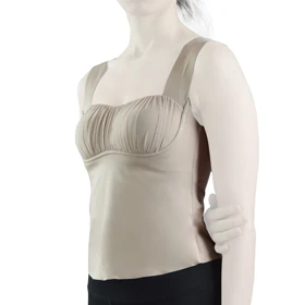 تاپ کاپ‌دار ورزشی زنانه مدل 6030 کرم