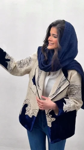کت تک گلدوزی