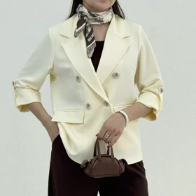 کت زنانه کرپ کجراه