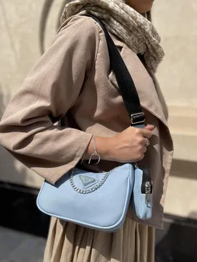 کیف دوشی و دستی زنانه دو تیکه پرادا