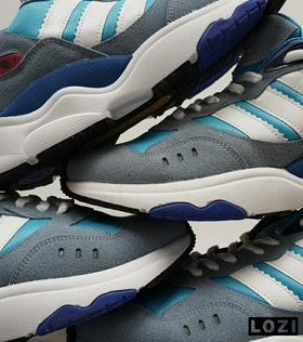 کفش کتانی مردانه آبی سفید ADIDAS torsion