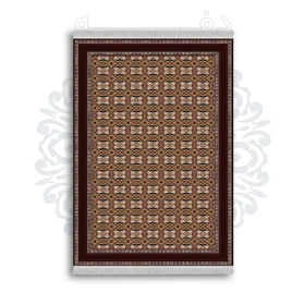 *جدید* فرشینه از جنس پارچه شانل مخمل ترک طرح فانتزی برند دفه کد 597