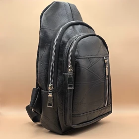 بادی بگ چرم مشکی مدل ساده کد 7