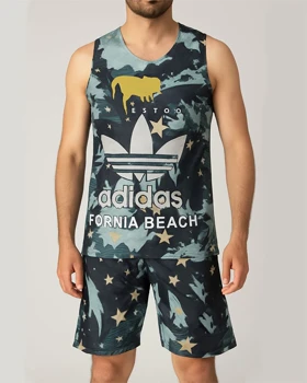 ست تاپ شلوارک مردانه adidas مدل Fornia