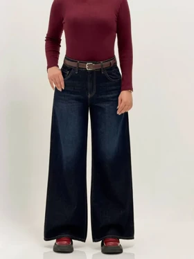 3754-شلوار جین واید کد 7047