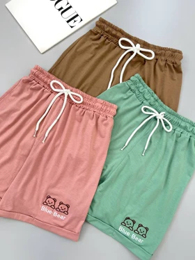 شلوارک نخ پنبه بلو بر کد 3964