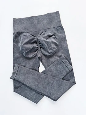 لگ ورزشی سیملس پشت چروک ساده سنگ شور