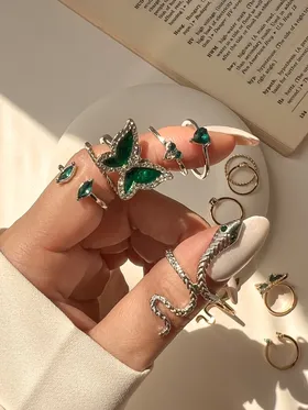 انگشتر پکی پروانه و ماری