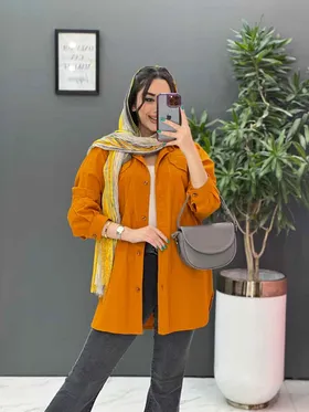 مانتو شومیزی لینن دوجیب