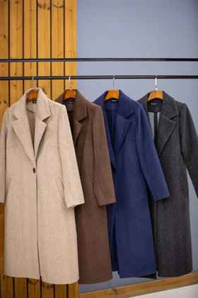 پالتو بلند تک دکمه جناقی ( پاییزه و زمستانه)