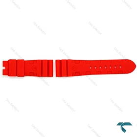 بند ساعت پنرای جنس رابر قرمز رنگ Panerai-Strap-8174-G