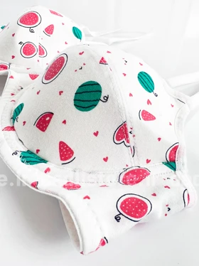 سوتین تک اسفنجی فنر دار نخ پنبه طرح هندوانه Hnx