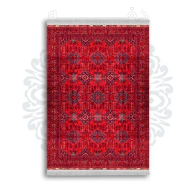 *جدید* فرشینه از جنس پارچه شانل مخمل ترک طرح فانتزی برند دفه کد 143