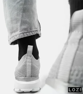 کفش کتانی بزرگ پا طوسی اسکیچرز SKECHERS