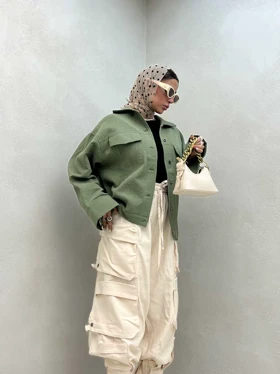 شومیز طرح جیب 6 دکمه