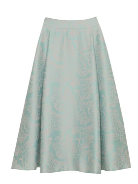 دامن زنانه فون پیلی دار ژاکارد مجلسی 20105