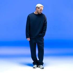 شلوار سرمه ای زیگ zig مدل Raw کد 461