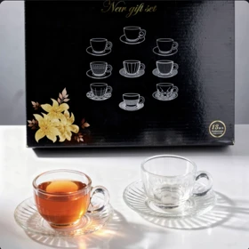 ست فنجان و نعلبکی چای خوری طرحدار