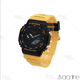 ساعت جی شاک GA2100 مردانه چند موتوره زرد مشکی 105811