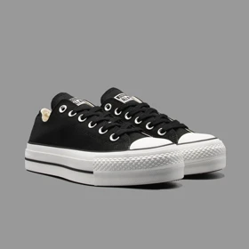 کانورس پلتفرم مشکی ساق کوتاه Converse Platform Black Lowtop
