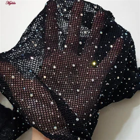 سرهمی فانتزی زنانه مدل نگین‌دار کد 4860-7227 رنگ مشکی