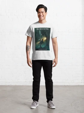تیشرت با طرح Elden Ring Classic الدن رینگ کد 14563