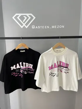 تیشرت قواره دار malibu