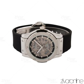 ساعت هابلوت مردانه کلاسیک فیوژن سه موتوره نقره ای صفحه اسکلتون 105214