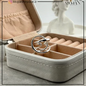 انگشتر زنانه آبکاری نقره رنگ ثابت کد ta10007