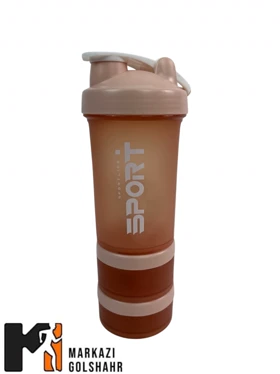 شیکر ورزشی بدنه طلق مات 4 تیکه کدS011 (گلبهی)