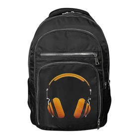 کوله پشتی طرح هدفون مدل S60552 (مشکی)