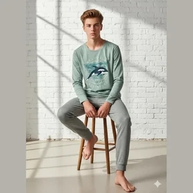 بلوز شلوار نوجوان پسرانه جانا کد 9059