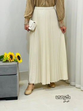 دامن پلیسه شاین دار زنانه