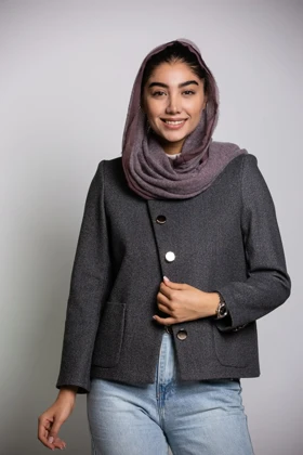 پالتو کت فوتر ژانت (طوسی)