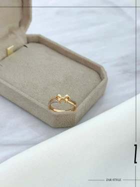 انگشتر دو لاین پاپیونی