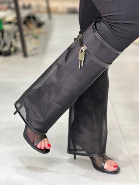 648 - پاشنه ساق‌دار توری جی وان چی 648