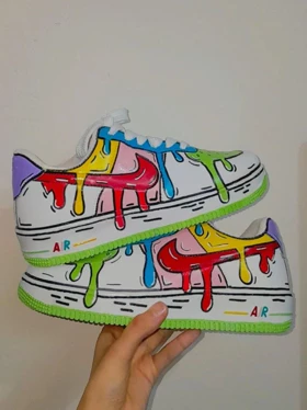کفش اسپرت کاستوم کتانی نایک nike ایرفورس air force